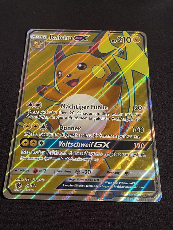 Pokemon Karte Raichu Gx Jumbo Kaufen Auf Ricardo