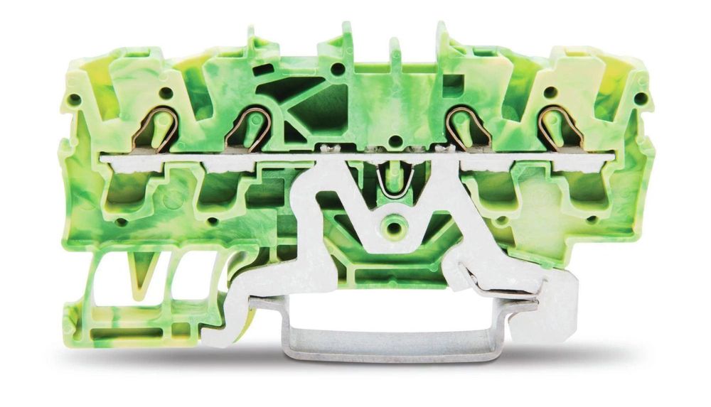 Bornes WAGO TOPJOB S 2002-1207 - 12 Pièces, 2.5 Mm², Vert/jaune, Pour Zones Explosives (ATEX)