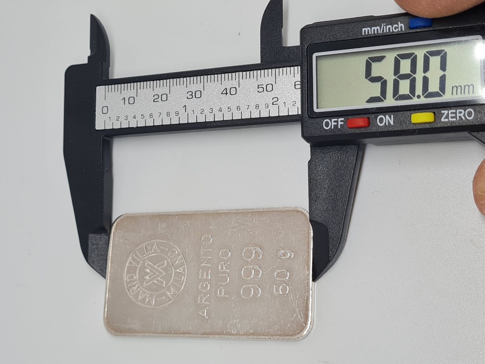 Metalli preziosi: 50 Gramm Silberbarren - 999.0 – Usato da Delémont venduto da Godeau25 3