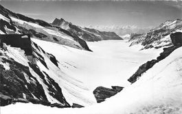 Jungfraujoch BE Aletschgletscher und Jungfraufirn Gletscherp