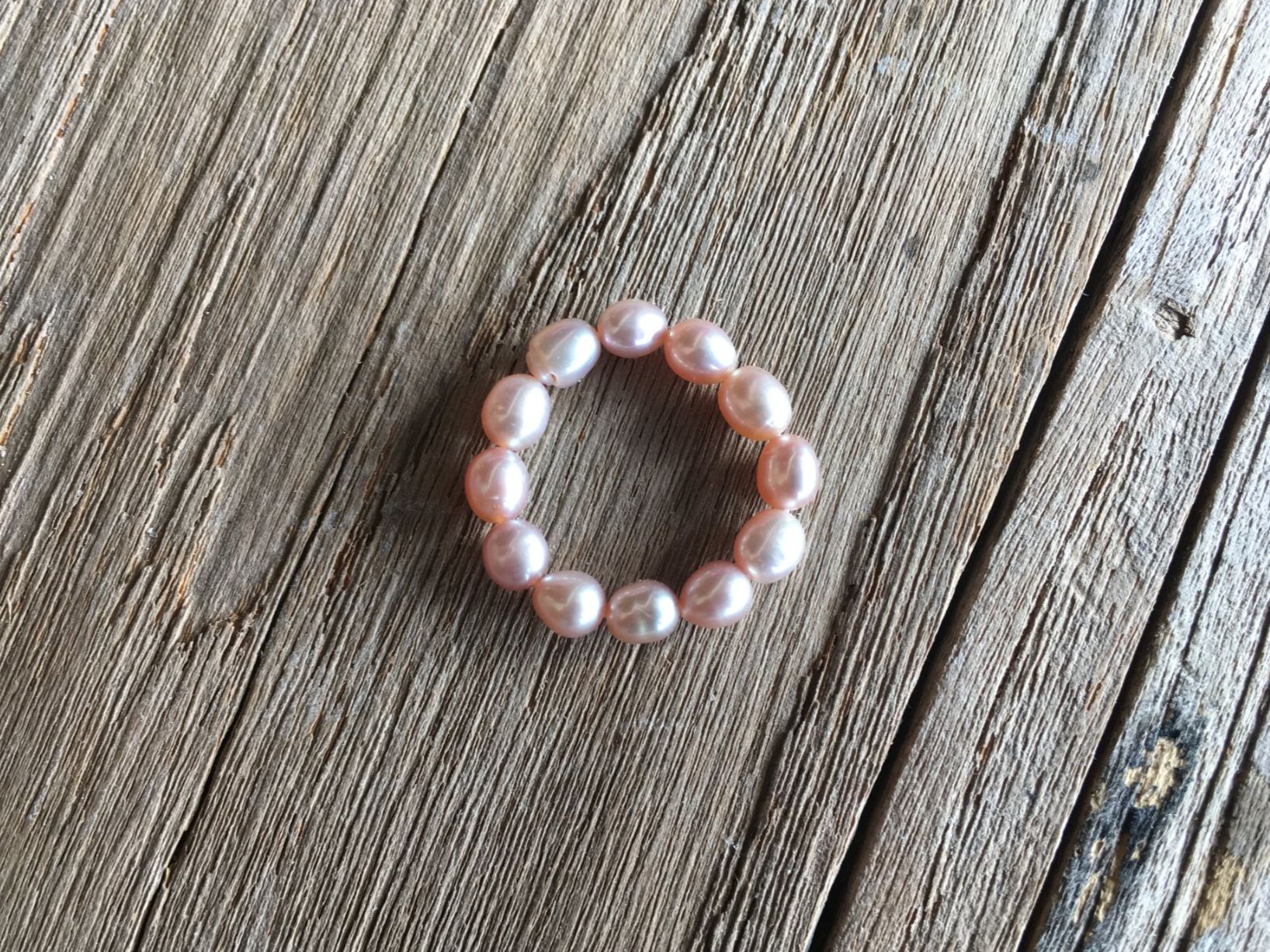 Bagues: PERLENFINGERRING  ROSA  GRÖSSE 52 – Neuf avec emballage d'origine à Aesch ZH par LiquidAktion 1
