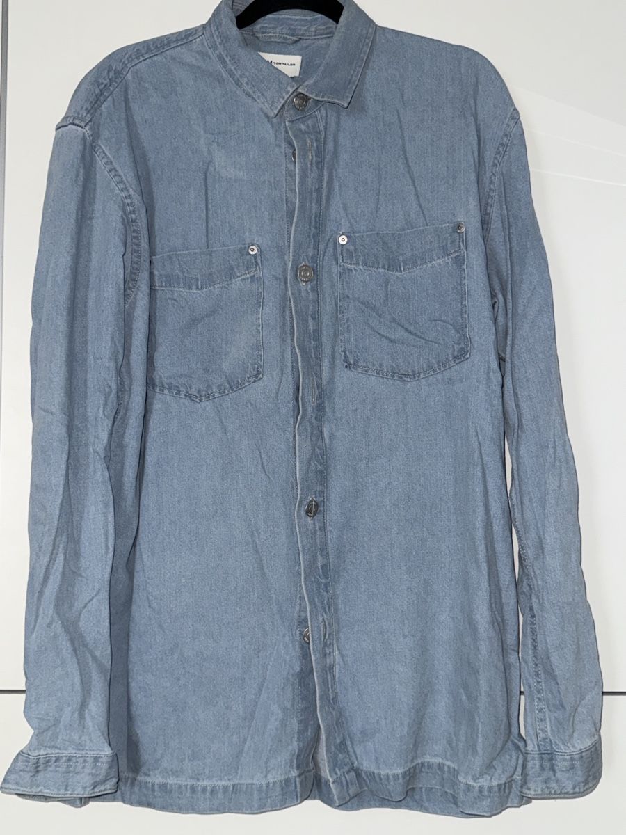 Tom Tailor Hemden: Hellblaue Jeanshemdjacke XL – Gebraucht aus Schlieren von kle_dis