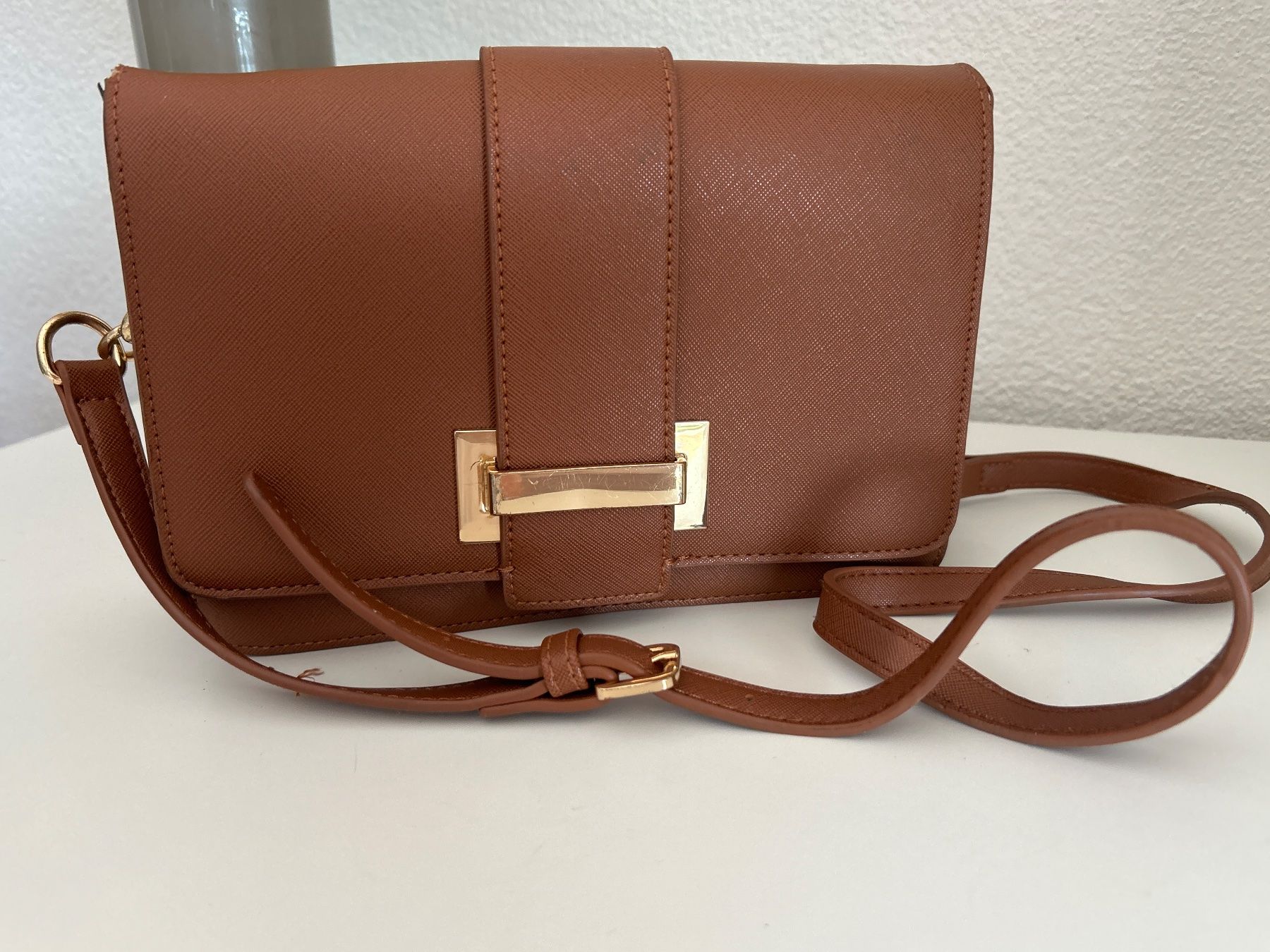 Taschen für Damen: Damen Umhängetasche braun – Gebraucht aus Brunnen von Nala2929