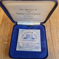 Top of the Tower London Medaille Bronze, seltene Sammlerm.