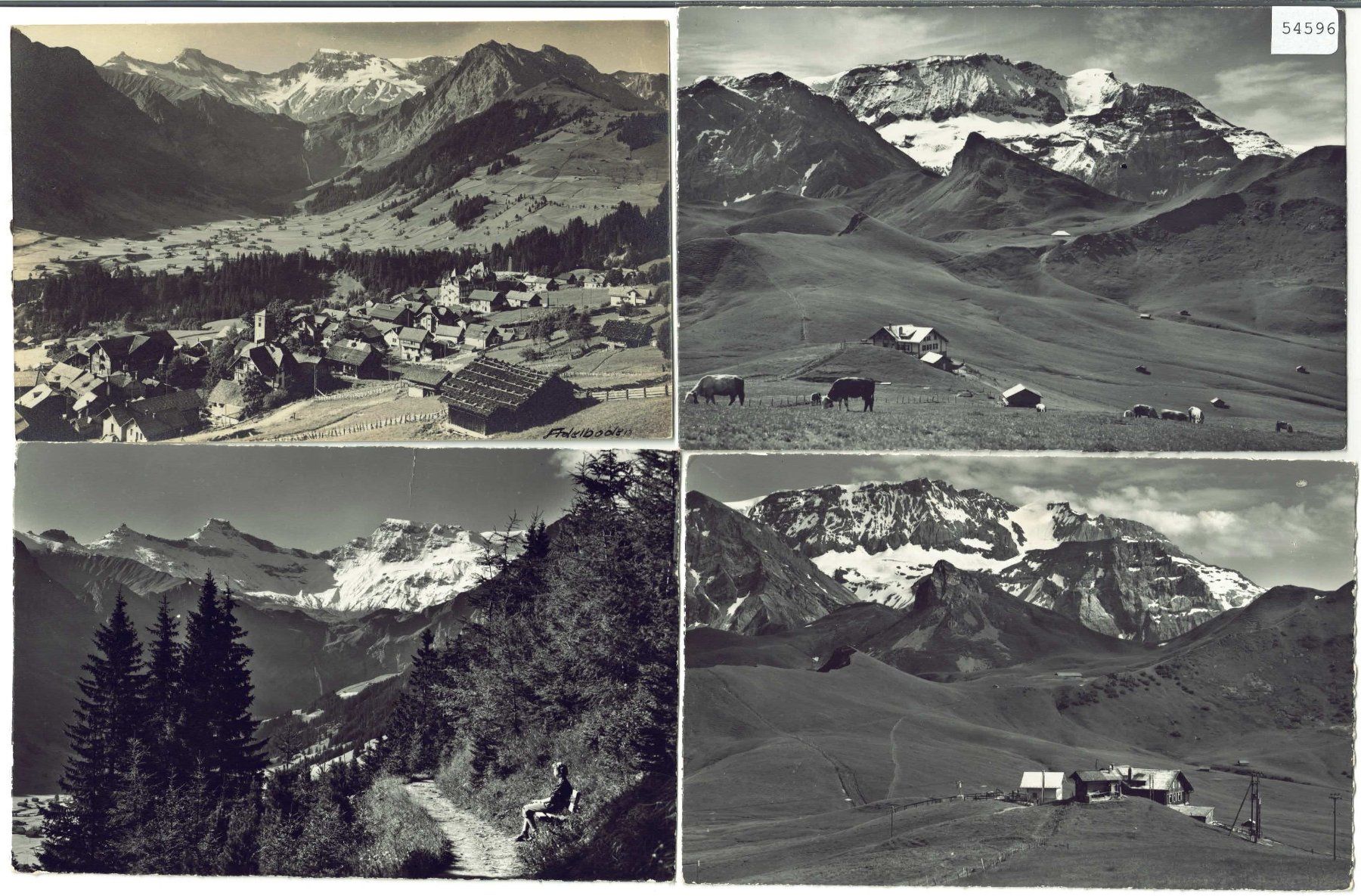 Cartoline postali: 4 AK - Adelboden – Usato da Ettingen venduto da Kartenplanet