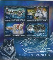 Block "Siberian Husky, Samojede, Grönlandhund". Zentralafrik