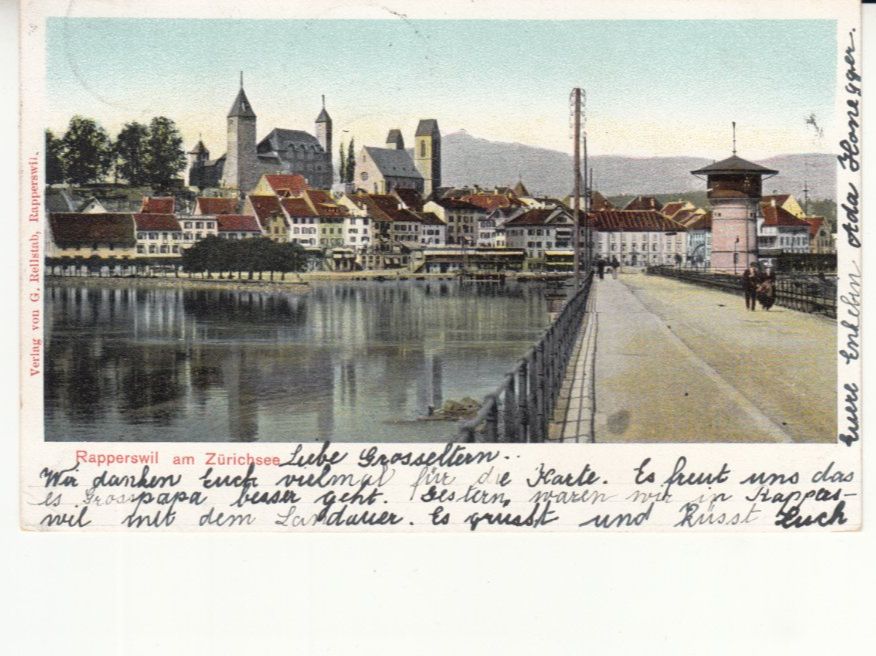 Cartoline postali: Rapperswil 1903 – Usato da Bürglen TG venduto da StampGraf