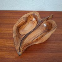 Vide-poche olivier feuille Oliv-Art Mid Century