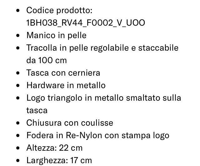 Prada Borse da donna: Prada BAG RE-NYLON – Usato da Paradiso venduto da Kayakara 8