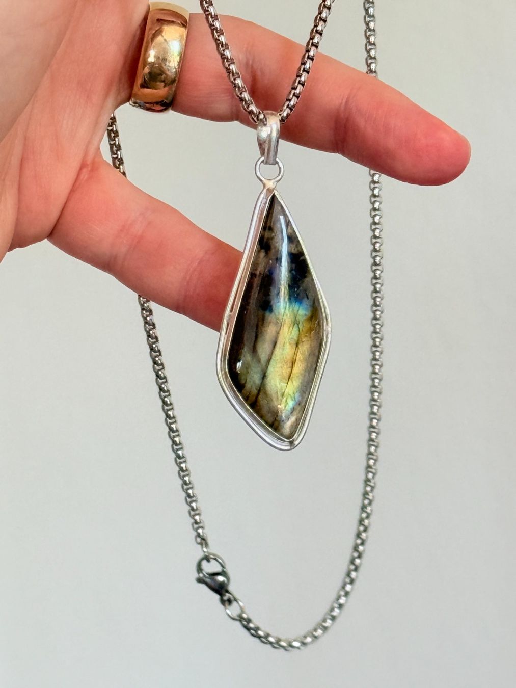Catenine: Collier Labradorite - Élégance Naturelle ✨ – Nuovo e nell'imballaggio originale da Genève venduto da AWWA 6