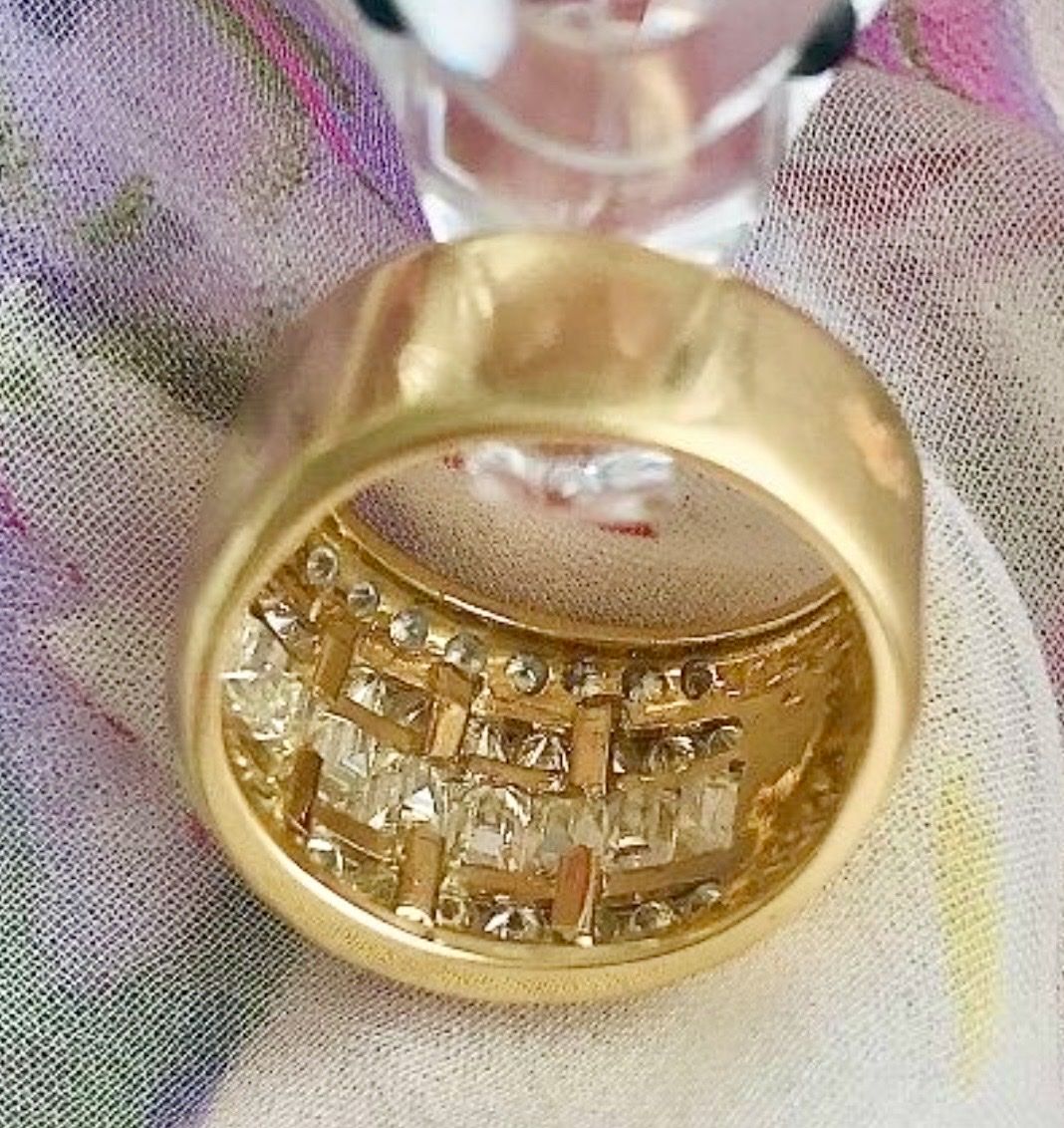 Anelli: Diamant Luxus Ring ca. 3.54ct. Diamanten – Usato da Münsingen venduto da Goldvreneli1897 3