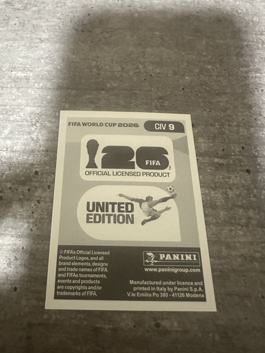 Panini Sammelbilder & Trading cards: CIV 9 , FIFA WORLD CUP 2026 PANINI  – Neu (gemäss Beschreibung) aus Frauenfeld von 1PegPeg1 1