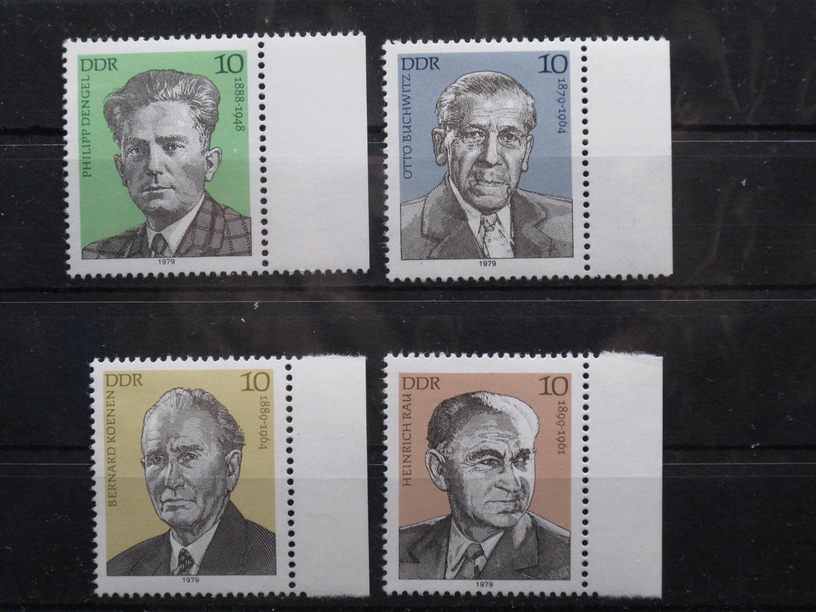 Alle Briefmarken: DDR 1979 Persönlichkeiten VII ** – Gebraucht aus Wil SG von fva01