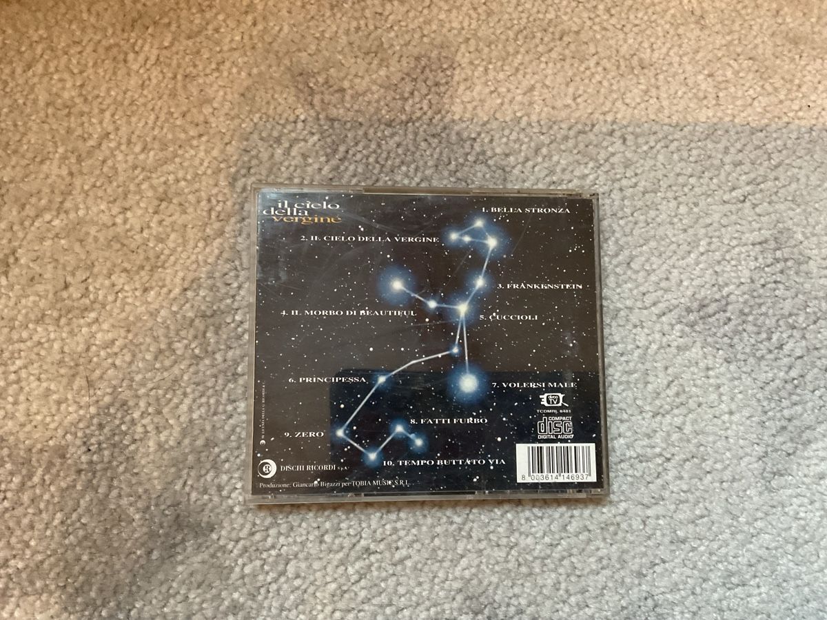 CD: Marco Masini - Il cielo della Vergine – Usato da Grub SG venduto da Vinciguerra 1