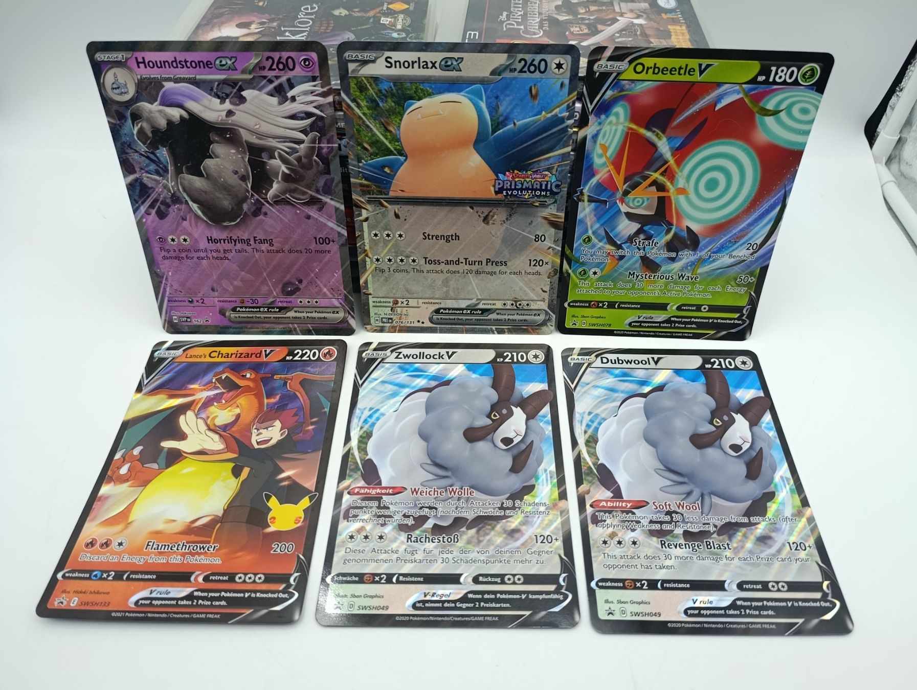 Pokémon Carte collezionabili: 6 Jumbo Pokemon Karten Charizard Snorlax, Glurak – Usato da Wil SG venduto da Donaldus