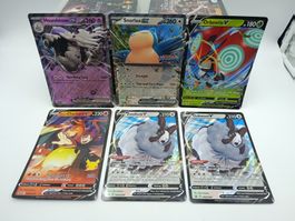 6 Jumbo Pokemon Karten Charizard Snorlax, Glurak