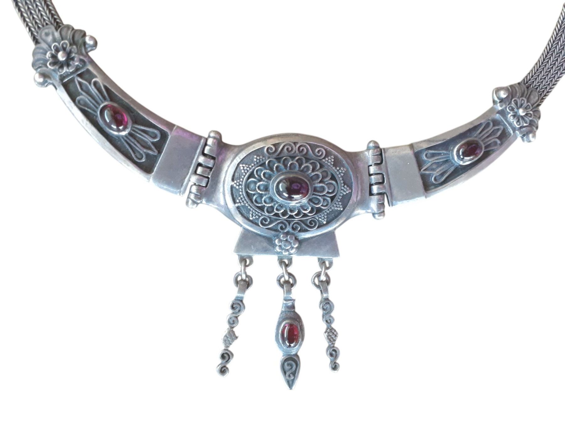 Ketten: Kette Jugendstil Silber Rubine – Gebraucht aus Mörschwil von antiksalon21 4