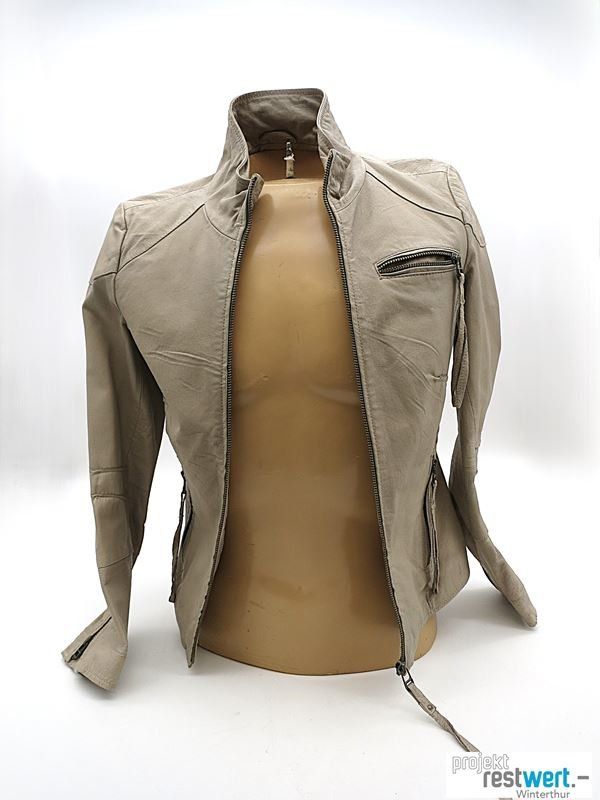 Vila Giacche: VILA Lederjacke beige Gr. S – Usato da Winterthur venduto da Restwert_Winterthur