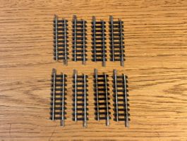 L2428: 8 Stk. Minitrix, Art. 4907, 50 mm  (Spur N)