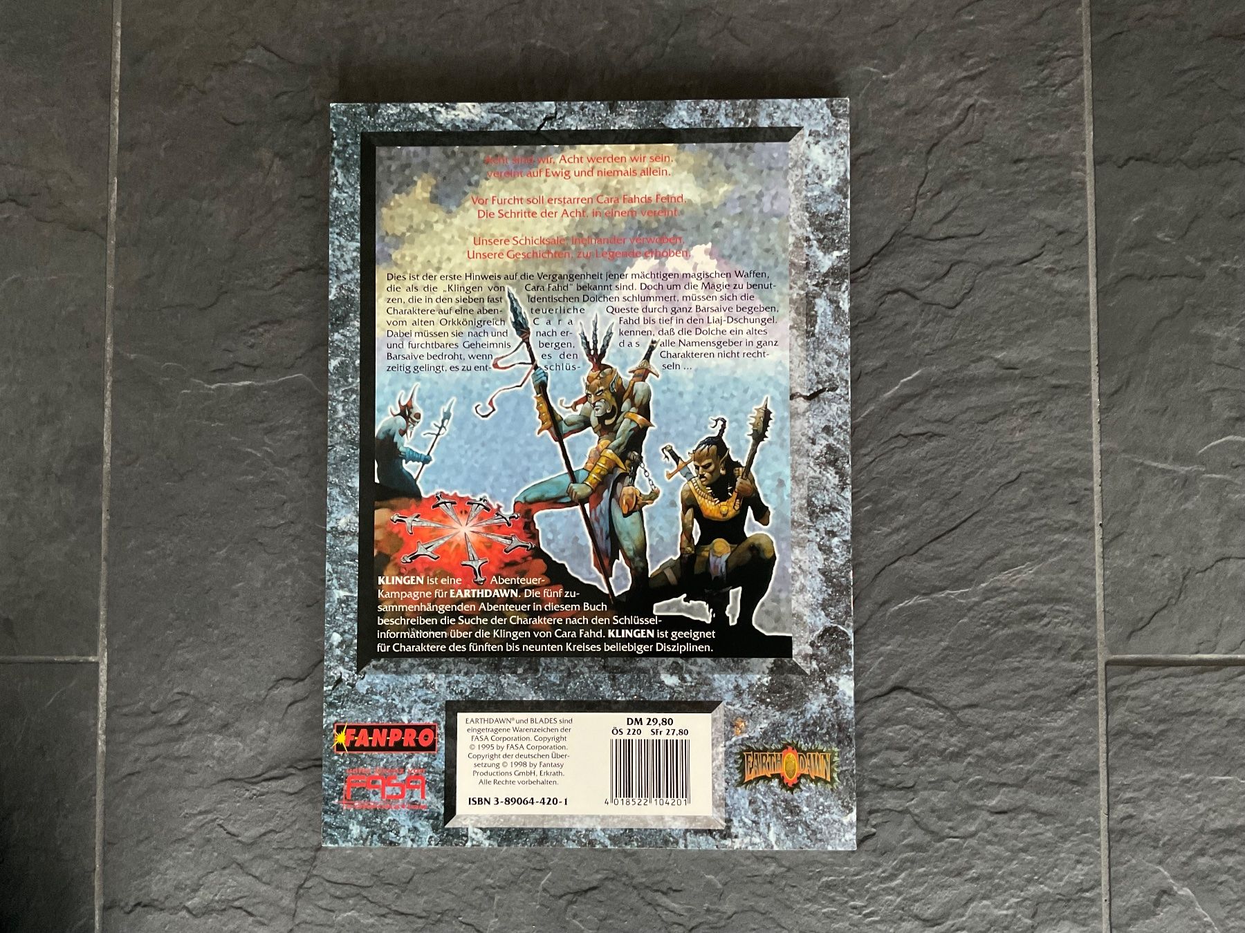Giochi: Earthdawn Kampagne "Klingen" – Usato da Zürich venduto da Lukeinstinct 1