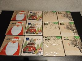 Neu - Servietten - Weihnachten - 12 Packungen - 33cm x 33cm