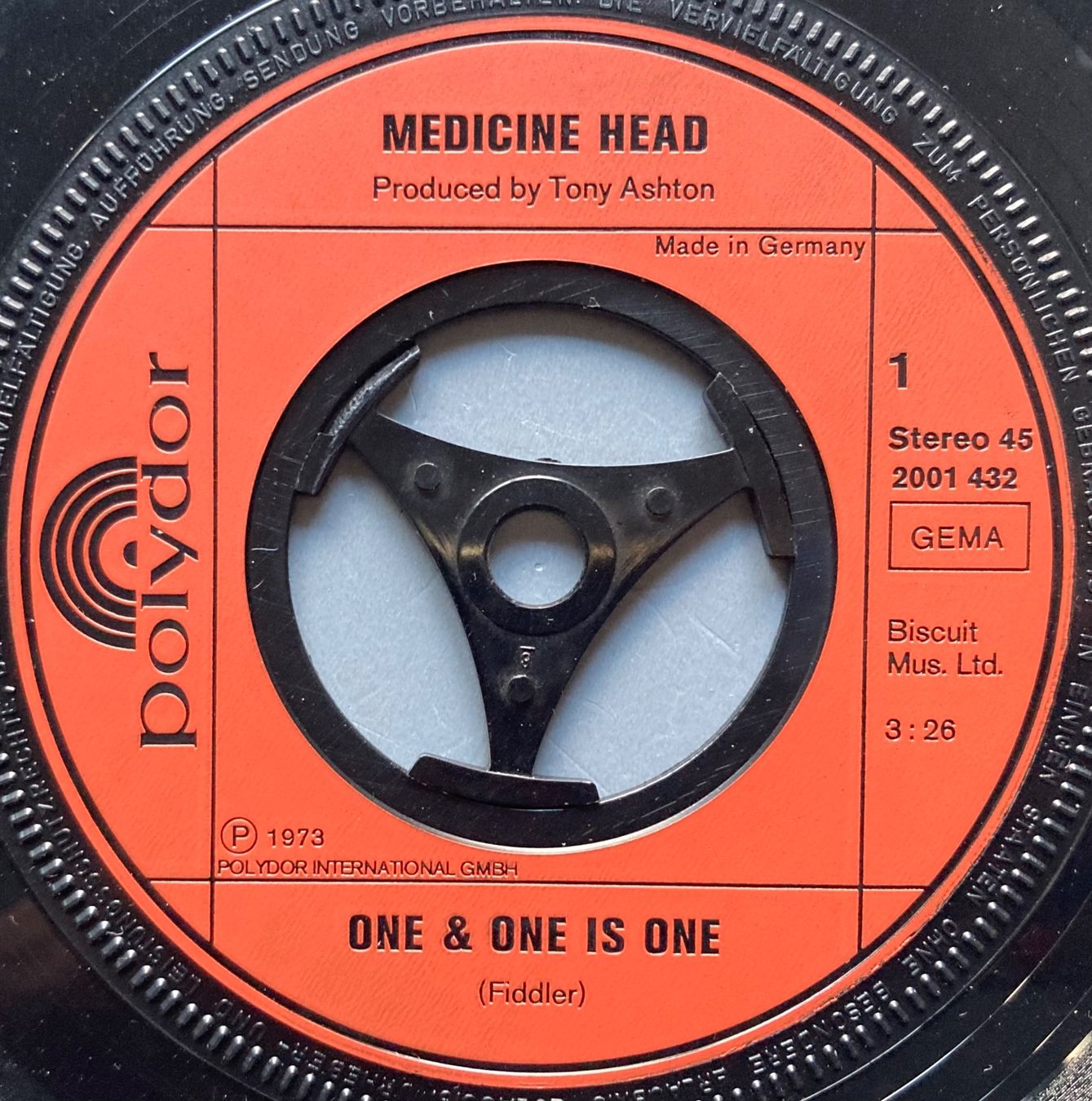 Schallplatten: MEDICINE HEAD - ONE & IS ONE – Gebraucht aus Poliez-Pittet von Newtown-Records 2