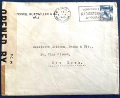 1940 Schweiz - Zensurbrief / Basel nach New York