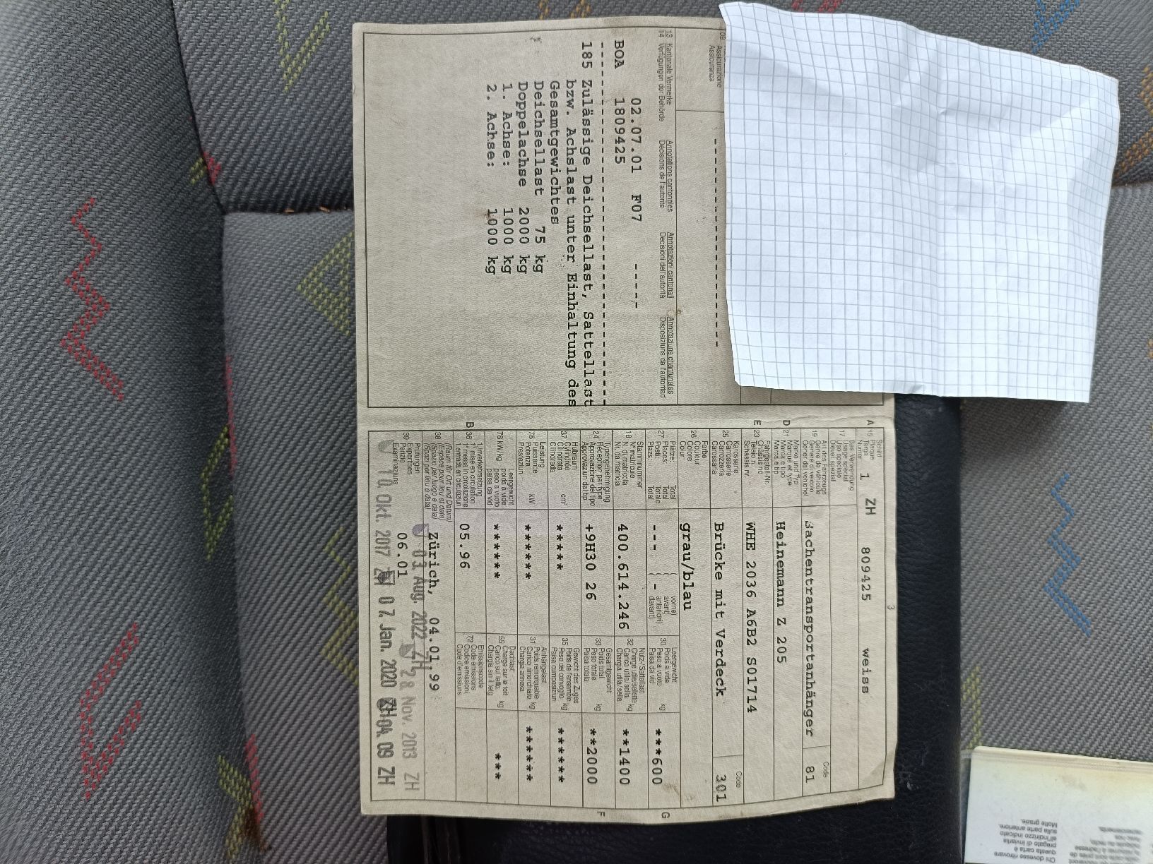 Heinemann Anhänger: Anhänger Heinemann Typ Z20E mit Verdeck – Gebraucht aus Dällikon von sts_99cn 4