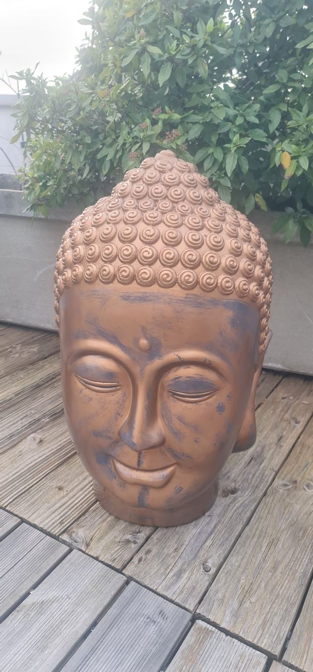 Sculture & Statue: Buddha Kopf gold ca.75 cm, und 45 cm Durchmesser – Usato da Hombrechtikon venduto da Multivan2010