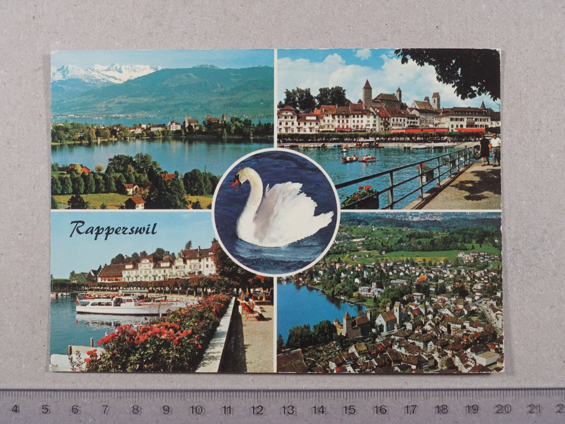 Cartoline postali: Rapperswil, 1976 – Usato da Lenzburg venduto da fh1