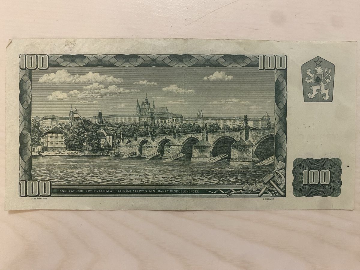 Banknoten: Banknote Tschechoslowakei aus 1961 – Gebraucht aus Muralto von Alex1912 1
