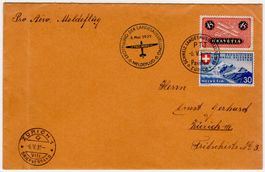 1939 Landi Meldeflug von ZÜRICH nach ZÜRICH