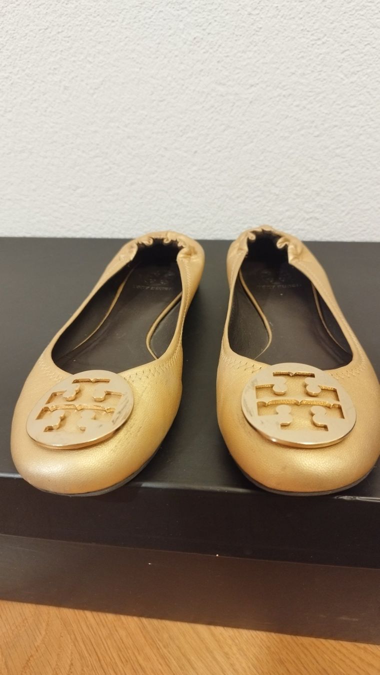 Tory Burch Scarpe da donna: Goldene Tory Burch Ballerinas Gr. 10 M – Usato da Rüti ZH venduto da dmi_cps6 1