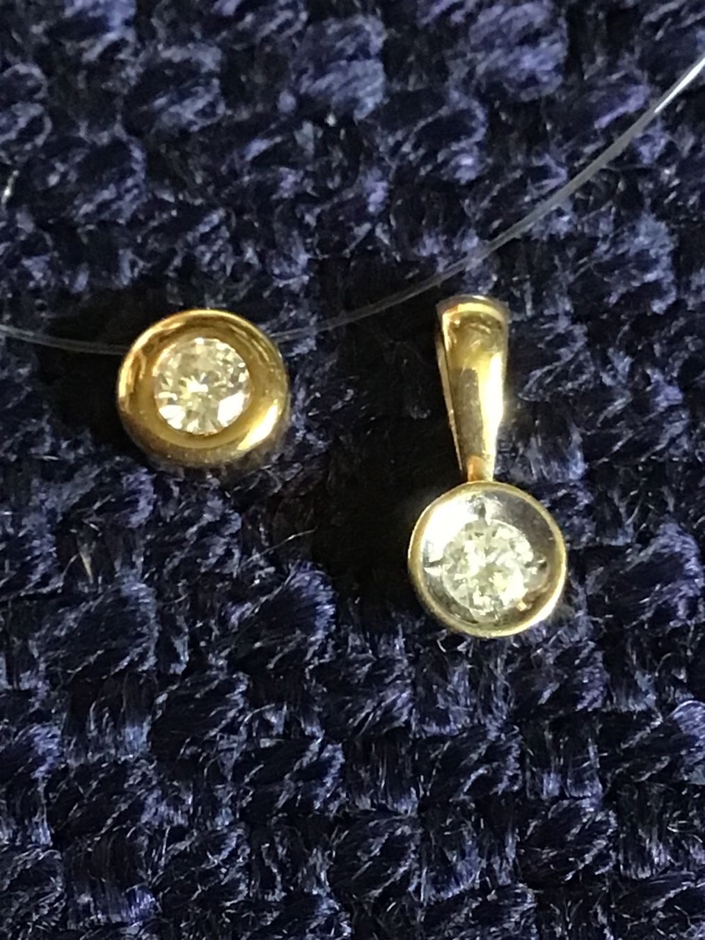 Catenine: Diamant Solitaire Collier – Usato da St. Gallen venduto da Goldlilly 3