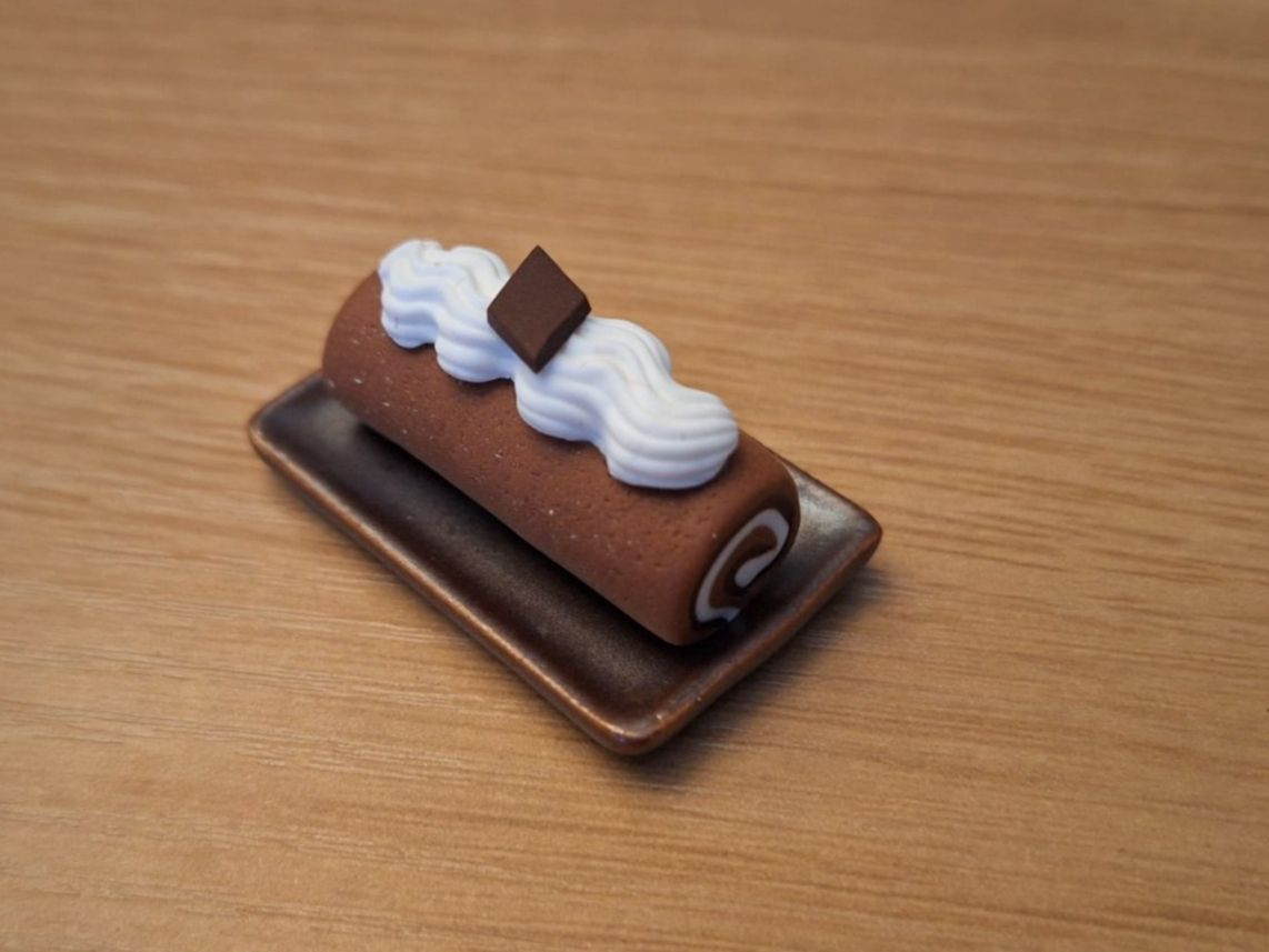 Case e mobili per bambole: Handmade Schoko Roulade – Nuovo (secondo la descrizione) da Zürich venduto da HandmadeTinyFood 2