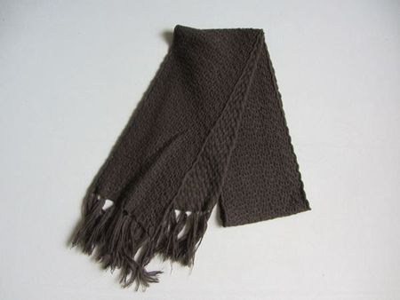 Strickschal dunkelbraun