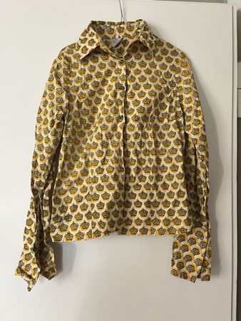 Bluse afrikanischem Stoff, Kronen muster