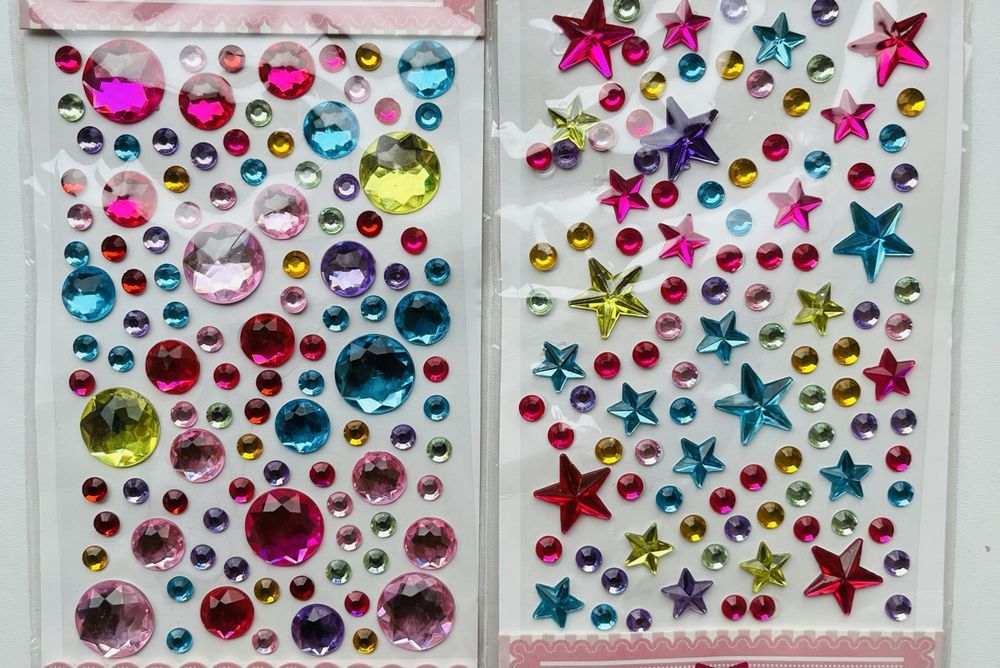 Kristall & Magie Sticker Set – 2 Bögen (18x11 Cm), Mattes Papier, Für Journal, Planer, Scrapbooking