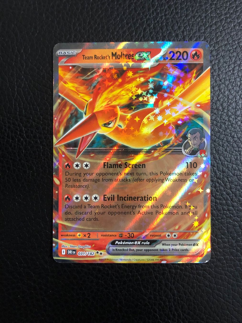 2025 Destined Rivals Team Rocket’s Moltres ex 31/182 NM (Gebraucht) in ...