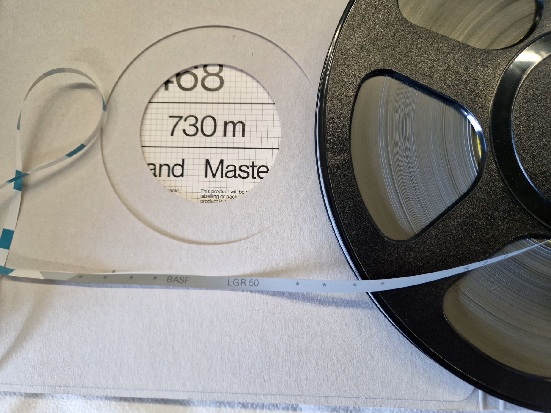 Apparecchi a nastro: BASF LG R50 Band mit Schuber – Usato da Wädenswil venduto da tometino