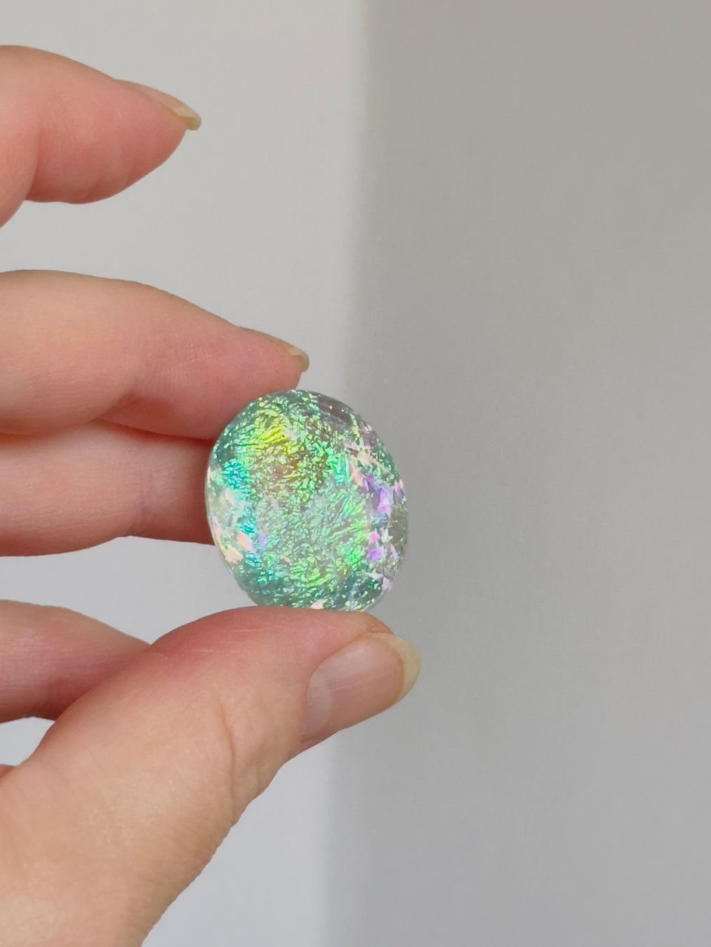 Edelsteine: Certified 58.05 Ct Lab. monarch fire opal doublet oval – Neu und originalverpackt aus Genève von AWWA 3