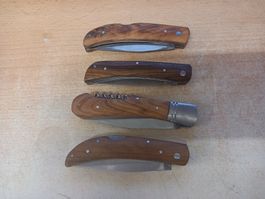 4x Sackmesser Taschenmesser Hackenmesser Couteau