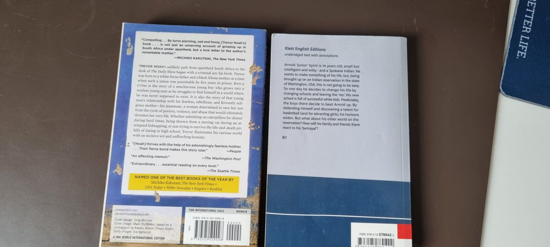 Libri: The absolutely True Diary Part-Time Indian - Born a crime – Usato da Spiegel b. Bern venduto da sus_xj97 5