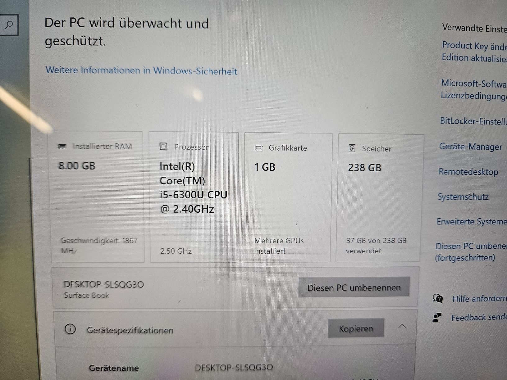 Microsoft Notebook: Microsoft Surface Book (1. Gen.), 13.5" – Usato da Biel-Benken BL venduto da Domaen 1