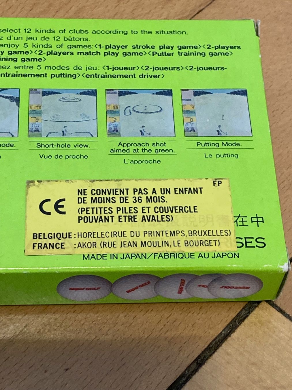 Nintendo Spiele: vintage 80s electronics game super golf new in box – Neu und originalverpackt aus Zürich von le_souk 4