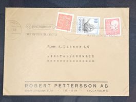 CL25 Enveloppe + Timbre Sverige / Suede 1963
