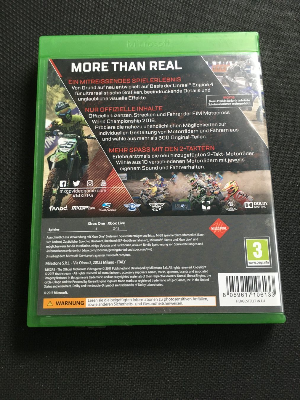 Microsoft Giochi: MxGp 3 für Xbox One – Usato da St.Gallen venduto da sjosjo 1