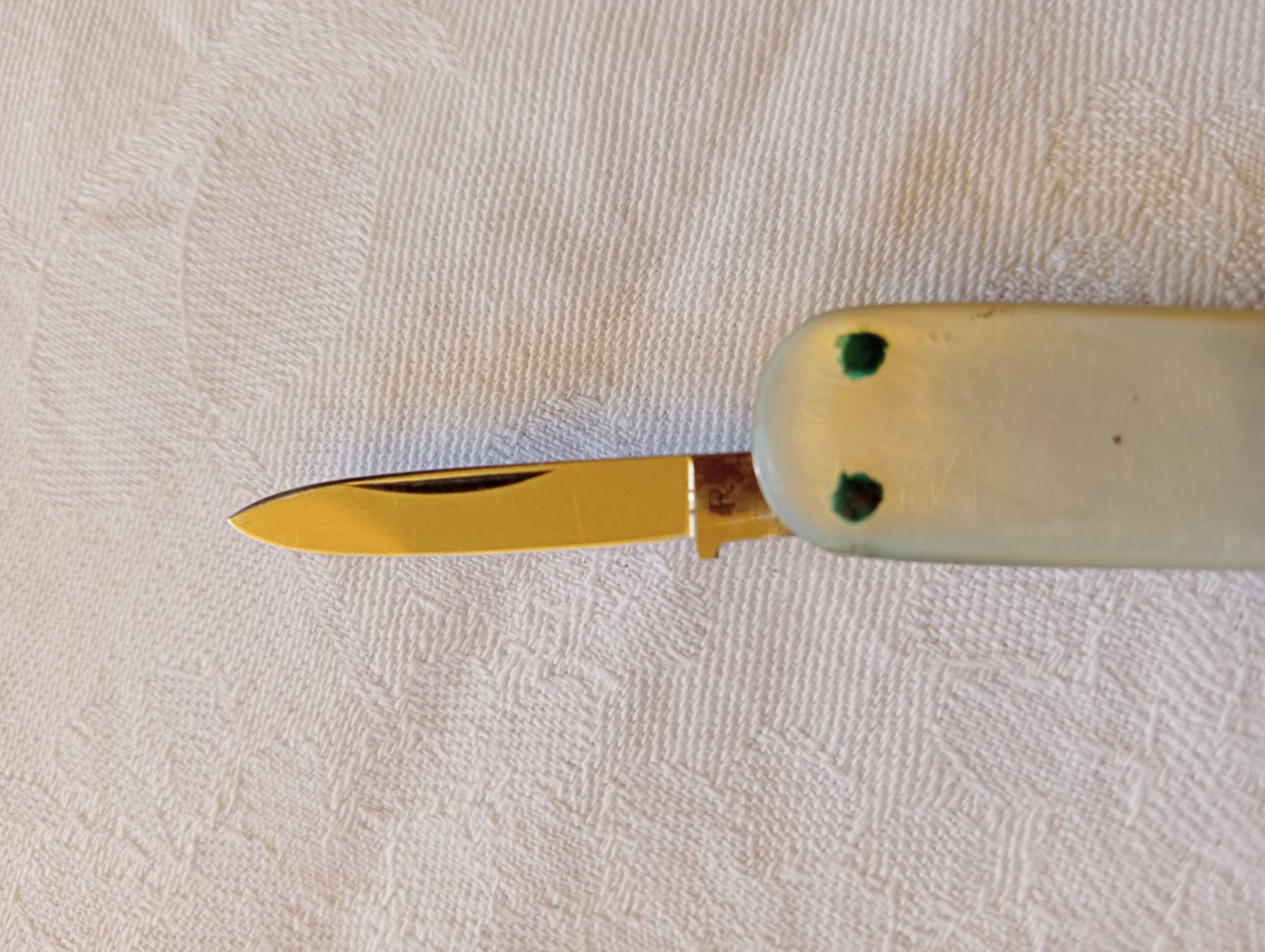 Coltelli tascabile: Antikes Sackmesser F. Schoder Perlmuttgriff mit Etui Thun – Usato da Oberdorf BL venduto da Barocki888 8