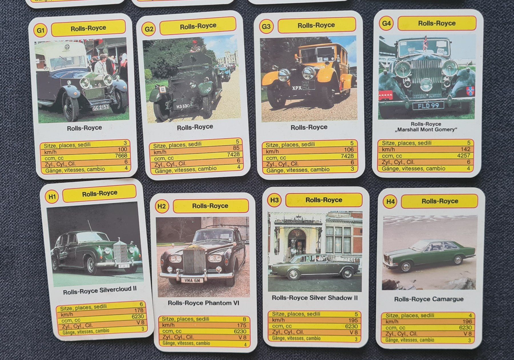 Giochi: Quartett Rolls Royce Auto Oldtimer Classic Car Top Ass – Usato da Steffisburg venduto da Black-Jack 5