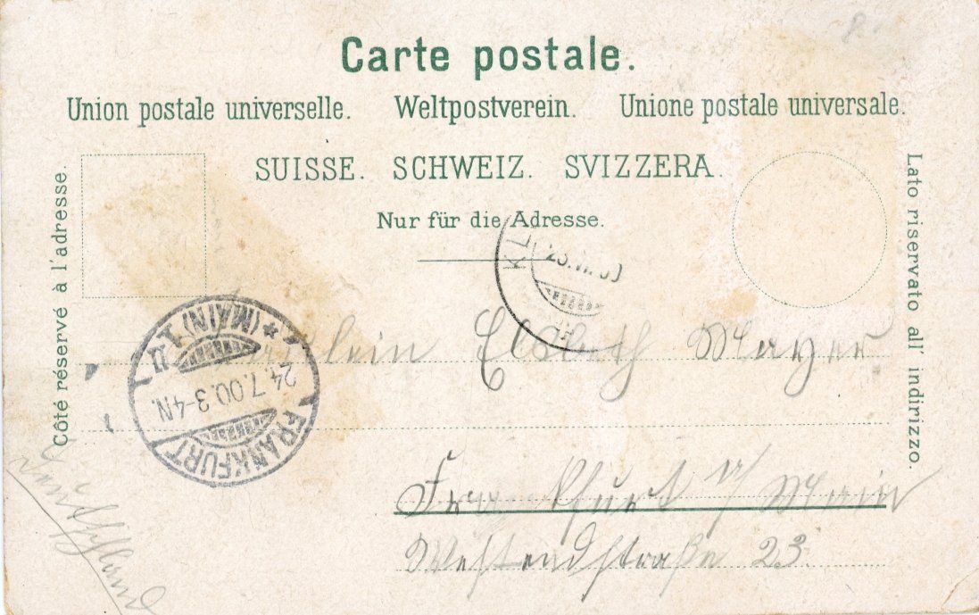 Cartoline postali: Klosters   GR        um 1900 – Usato da Brig venduto da Valcards54 1